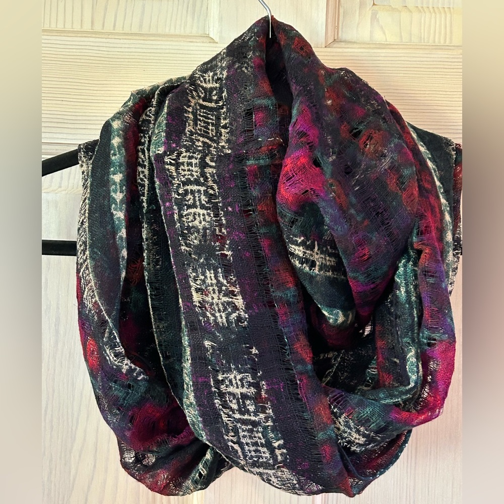 Uo Ecote Multicolor Bohemian Open Weave Infinity … - image 1